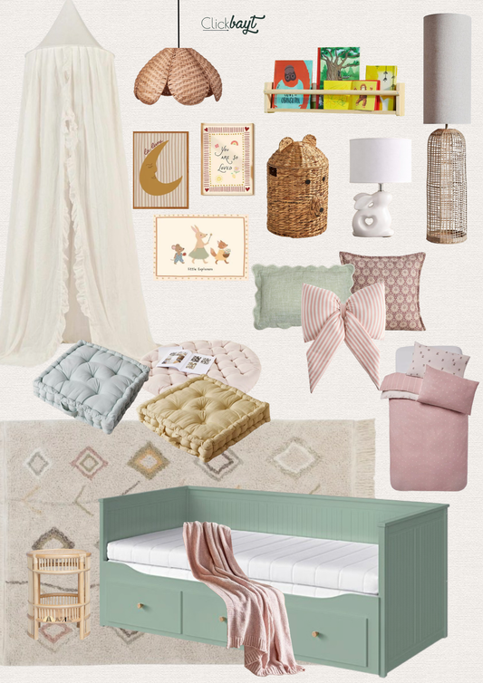 Shop This Girl's Bedroom - Pastel Calm