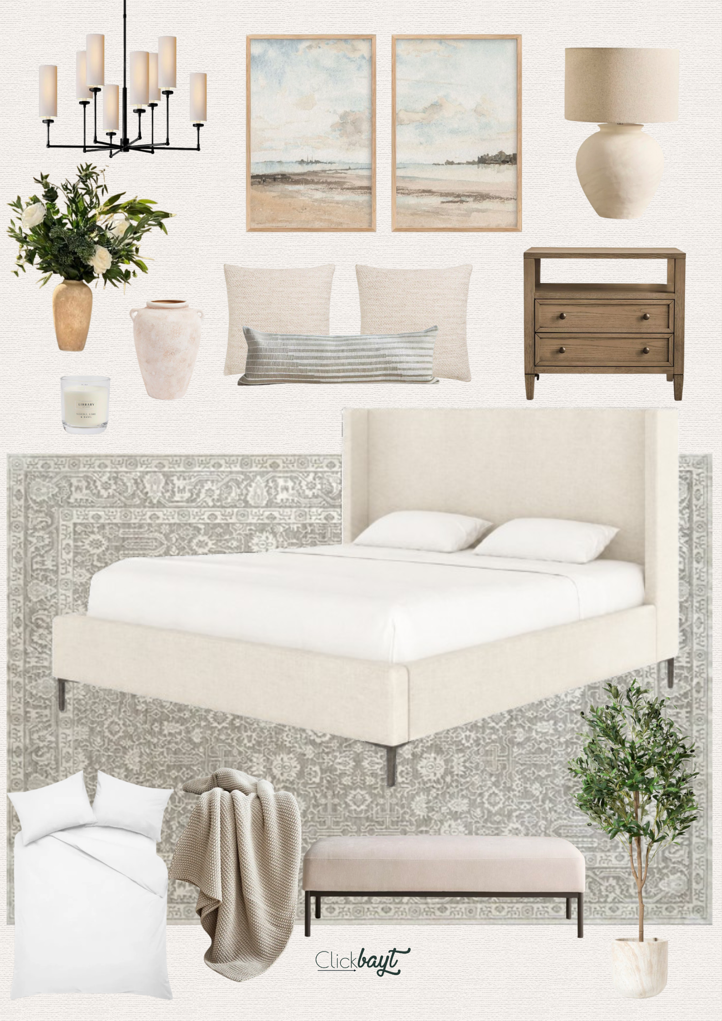 Shop This Bedroom - Calm Neutral Edition