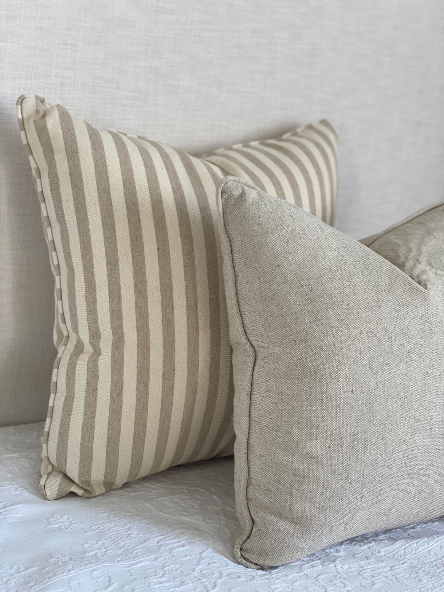 Beige Linen Cushion 45x45cm