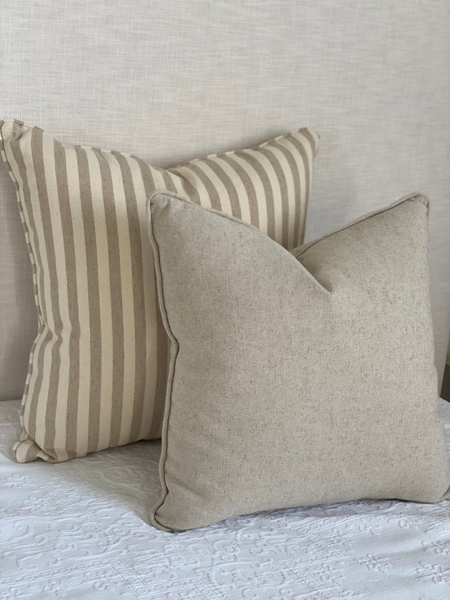 Beige Linen Cushion 45x45cm