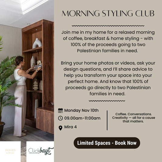 Morning Styling Club - Monday Nov 10th