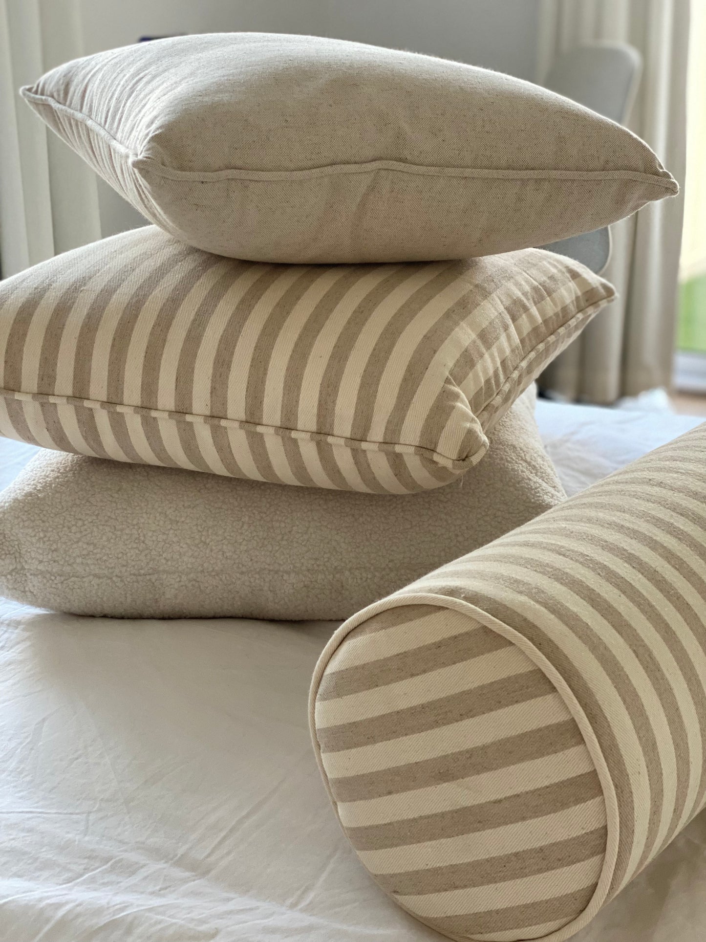 Striped Bolster Cushion