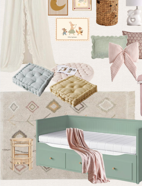 Shop This Girl's Bedroom - Pastel Calm