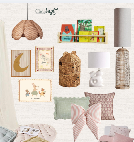 Shop This Girl's Bedroom - Pastel Calm