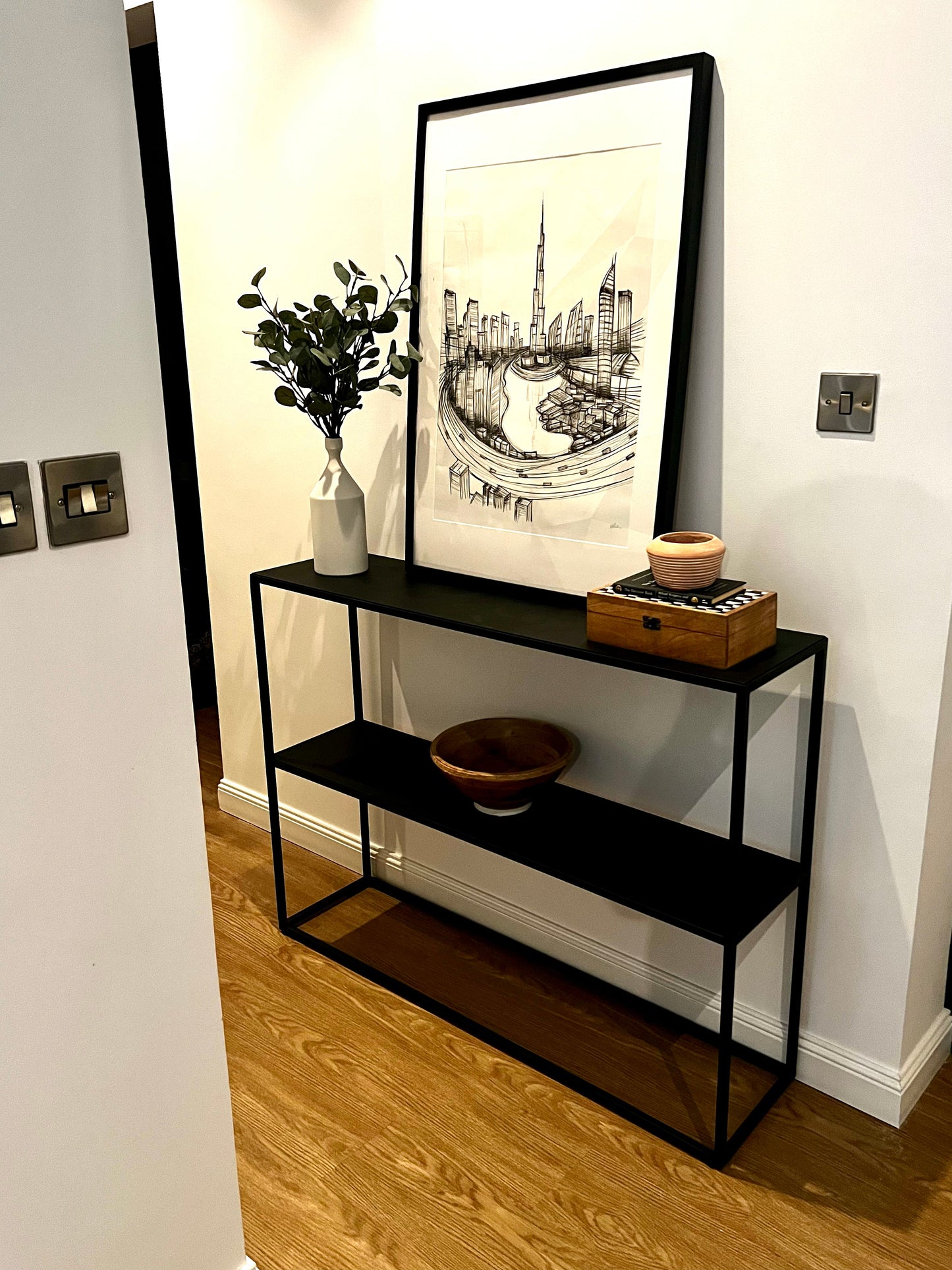 Black Console Table - 140cm size