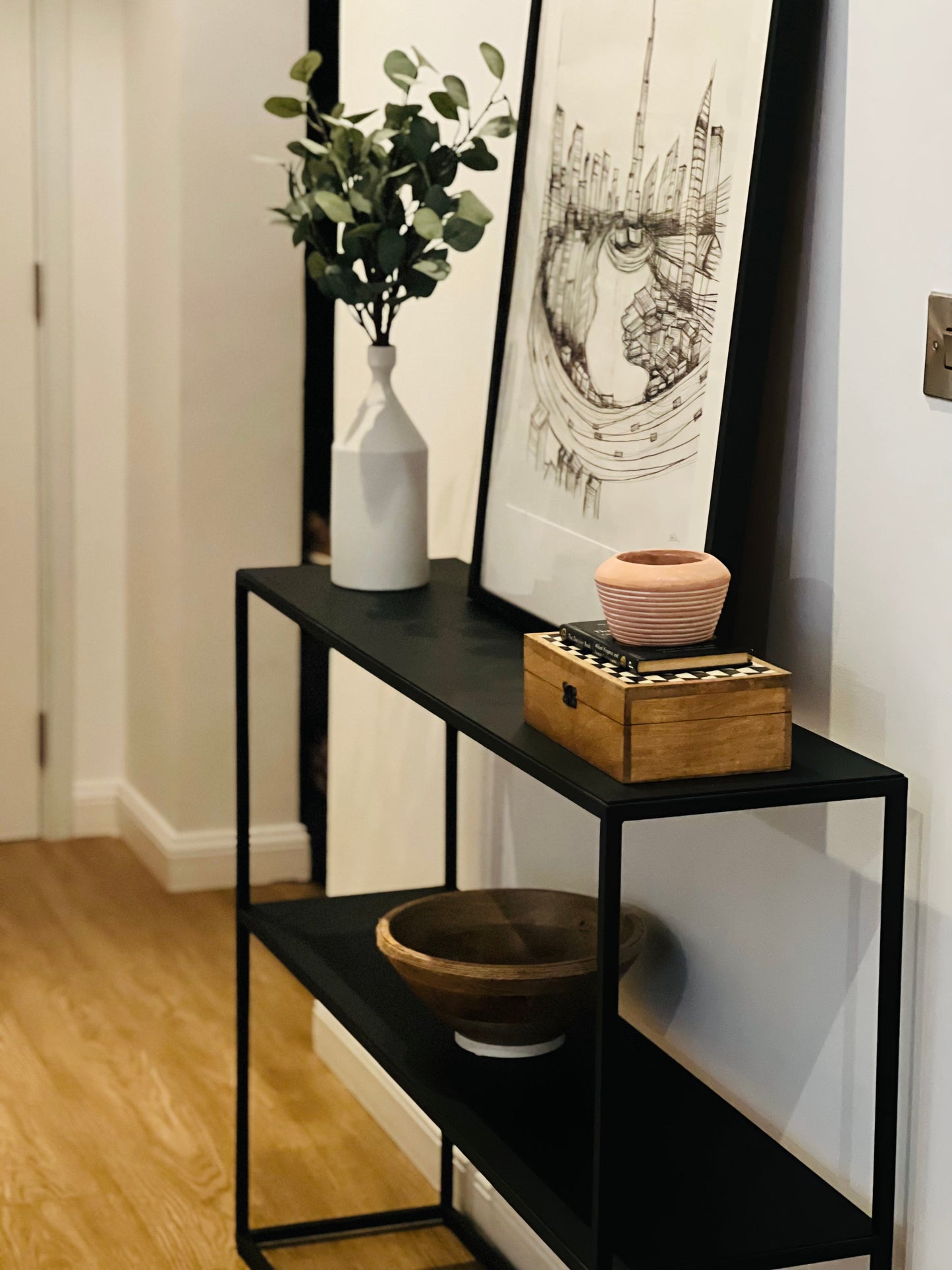 Black Console Table - 140cm size